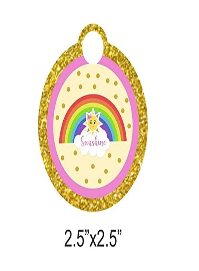 ثيم ماي بارتي موضوع حفلتي: زينة عيد ميلاد، لوازم حفلات عيد ميلاد فتاة (أنتِ شمسي المشرقة - بطاقات تعريفية) - Image 3